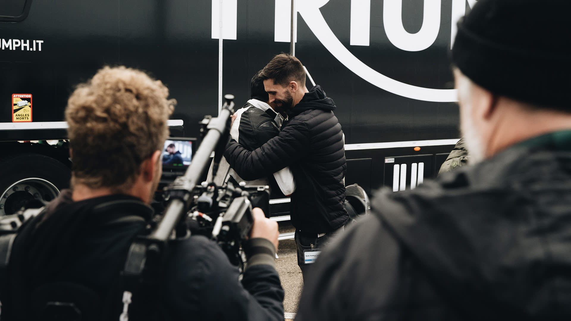 Iván Cervantes being congratulated